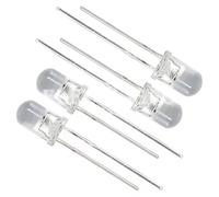 100Pcs/1000Pcs F3/F5 Round Head LED 3mm/5mm Diode Assorted Light-emitting Diode, Single Color White To 8 Kind Of Color Available(100Pcs F3 LED White-Red)