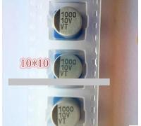100PCS 1000uf 10V SMD aluminum electrolytic capacitor 10V1000UF 10 * 10mm