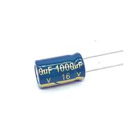 100PCS 1000UF 16V 16V1000UF Aluminum Electrolytic Capacitor high-frequency 8X16MM Capacitance Meters