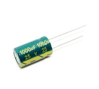 100PCS 1000UF 25V 25V1000UF Aluminum Electrolytic Capacitor high-frequency 10X17MM IDGTTLDF