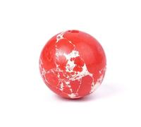 100Pcs 10mm Natural Red Jasper Round Loose Gemstone Energy Healing Beads 1mm Hole DIY Smooth Beads for Bracelet Necklace Earrings Jewelry Making