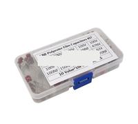100PCS 10nF~470nF Metallized Polyester Film Capacitors Assortment Kit High precision and stability samples CBB capacitor set BIANMTSW