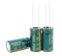 100PCS 10V3300UF Aluminum Electrolytic Capacitor 3300UF 10V 10 * 20mm Component