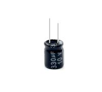 100Pcs 10V330UF in-line electrolytic capacitor 330UF 10V size 6X7MM