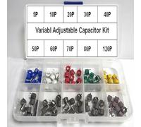 100Pcs 10value 6mm 5/10/20/30/40/50/60/70/80/120P Adjustable Capacitors Variable Capacitor Kit Set KzHgIdRY