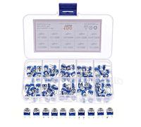 100pcs 10value RM065 6MM Horizontal Trimpot Potentiometer Assortment Kit Box Electromechanical components