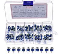 100pcs 10value x 10pcs RM063 Trimpot Potentiometer Assortment Kit +Box Electromechanical components