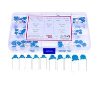 100Pcs 10Value x10Pcs Y Capacitor Assortment mixed kit Box 400V 100pf 220pf 330pf 470pf 680pf 1nf 1.5nf 2.2nf 3.3nf 4.7nf EKFBQBGW