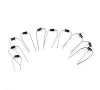 100pcs 10Values Rectifier Diode Assortment Low Power Loss High Efficiency Basic Needs Germanium Electronic Diodes Kit