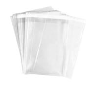 100PCS 11.8x15.7inch/30x40cm Clear Plastic 1.2mil Self-Adhesive Resealable Cello/Gift Wrapper for Food Storage, Snacks, Bakery, Candles, Cookies