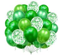 100pcs 12 Inch Balloons Birthday Decoration, Dark Green Light Green Balloon, Party Balloons, Valentine's Day, Balloon For Kids' Birthday Party, Wedding, Graduation, Baby Shower Decorations, Proposal