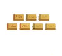 100PCS 1206 A-type 16V 25V 1uF 2.2uF 4.7uF 10uF 22uF 47uF 106 105 475 226 476 SMD Tantalum Capacitors(16V1UF 105C)