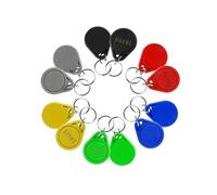 100pcs 125KHz Keycards Prox Card 26-Bit H10301 key fob Program Facility Code (H-TAG2#Color-Blue)