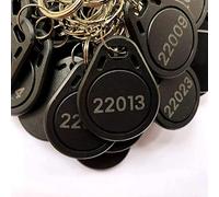 100pcs 125kHz Keyfobs Proximity Fob Works with Prox Key ISOProx 1346 1386 1326 H10301 Format Readers. Works with The vast Majority of Access Control Systems