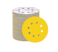 100pcs 125mm 5 Inch 8 Holes Yellow Sandpaper, Sanding For Discs Grinder Car Woodworking Metal Grinding Disc Abrasive Polishing Tool for Angle Grinder(1800)