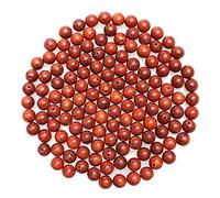100PCS 12mm Wood Beads Natural Cats Eye Sandalwood Round Loose Beads for Jewelry Making DIY Crafts Bracelet Necklace
