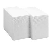 100Pcs 12x17 Disposable Soft Absorbent Paper Hand Towels, Dry Wet Guest Napkins for Bathroom Kitchen Party Wedding