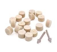 100PCS 13mm Wool Felt Polishing Pad Buffing Polishing Wheel Rotary Tool with 2PCS Shank for Dremel Accessories Rotary Drll Tool