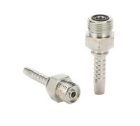 100PCS 14211-12-12 ORFS Male Threaded O-Ring Seal Use with Female DN20 Hoses,CNC machined Hydraulic Fittings Straight Barb Fittings