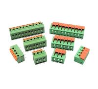 100pcs 142V 142R 5.08mm/0.2" Side/TOP Entry 2P3P4P6P8P10P 141V 141R FFKDSA1/V-2.54mm/0.1" PCB Spring Terminal Block Connector(10P)