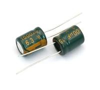 100PCS 1500uF 6.3V Aluminum Electrolytic Capacitor 6.3V1500uF 10 * 13MM EKFBQBGW