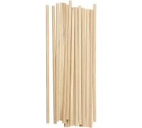 100pcs 15cm x 4mm Round Wooden Sticks