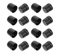 100pcs 18 Tooth Screw Caps Plastic Tamper Evident for Essential Oil Bottles