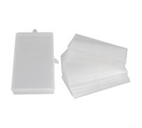 100Pcs 180 * 90mm Storage Bags for Paper Money Transparent Bag+Box for Banknote Tickets Clear Plastic Case Currency Storage Bag Coin Collecting Box Collectors Display Holders Storage Container