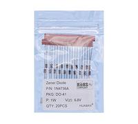 100PCS 1N4736A 1N4736 Silicon Planar Power Zener Diode 1W 6.8V DO-41 (DO-204AL) Axial Diodes 1 Watt 6.8 Volt