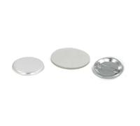 100pcs 2-1/4" 58MM Blank Pinned Back Metal Or Plastic Pinback Button Supply Materials Parts For Badge Maker Multipurpose(Metal Button 58MM)