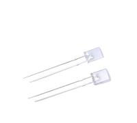 100Pcs 2 * 5 * 7mm / 2 * 3 * 4mm Square LED Transparent Lamp White Light Green Blue Red Yellow Clear Top 2x5x7mm/2x3x4mm(100Pcs 234 White)