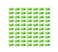 100Pcs, 2.7-5mm Bird Leg Rings, Numbered Poultry Identification Leg Rings, Suitable for Chicken and Pigeon Farming,Green,Inner Diameter 4.5mm