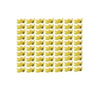 100Pcs, 2.7-5mm Bird Leg Rings, Numbered Poultry Identification Leg Rings, Suitable for Chicken and Pigeon Farming,Yellow,Inner Diameter 3mm