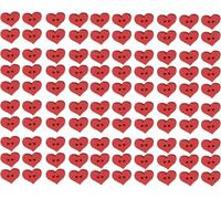 100Pcs 2 Holes Red Heart Button Red Love Heart Wooden Button Clothes DIY Sewing Accessory Decor Nice and Fashione Swing Buttons Supplies Buttons