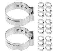 100pcs /2 Inch Stainless Steel Pipe Clamp Adjustable Cinch Clamp | Corrosion Resistant, Fast Installation, Multi Size Fit, for Water Lines and Hvac Ducting