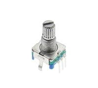 100PCS 20 Position 360 Degree Rotary Encoder EC11 Push Button 5Pin Handle Long 15/20MM(15mm Full axis)