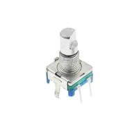 100PCS 20 Position 360 Degree Rotary Encoder EC11 Push Button 5Pin Handle Long 15/20MM With A Built In Push Button Switch(15mm Full axis)