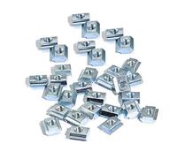 100pcs 20 Series T Sliding Nut Hammer Nut Block Square Nuts M5 M4 M3 T Nuts for 2020 Aluminum Profiles T Slot 6mm (m4)