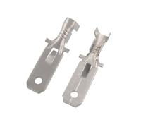100pcs/200pcs H62 brass tinned 6.3mm DJ611-6.3A car terminal Automotive connector male terminal(100pcs)