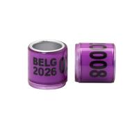 100pcs 2026 Aluminum Plastic Pigeon Foot Ring with Number Letter Bird Leg Sign Rings Fly Identification Label,ID 8mm
