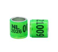 100Pcs 2026 Style Digital Bird Foot Rings Inner Diameter 8mm Pigeon Racing Training Tools Bird Identification Supplies,Inner Diameter 8mm