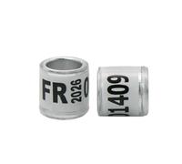 100Pcs 2026 Style Digital Bird Foot Rings Inner Diameter 8mm Pigeon Racing Training Tools Bird Identification Supplies,Inner Diameter 8mm