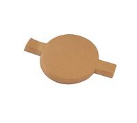 100Pcs 20cm Baking Paper, Non-Stick Baking Parchment Round Cake Tin Liners with Hanging Ears for Kitchen Home (Brown)