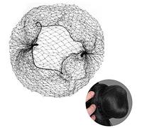 100pcs 20inch Hair Nets Invisible Elastic Edge Mesh Hairnets Nylon Wig Nets for Food Service, Ballet Bun and Sleeping (Black)