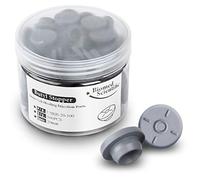 100Pcs 20mm Self Healing Injection Ports,vials Rubber stoppers,Butyl Cap for Glass Bottle& Mushroom Liquid Culture Mason Jars by Biomed Scientific(Grey）