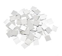 100PCS 20x20mm Glass Mirror Stickers for DIY Disco Ball Kits Wall Mosaic Application and Craft Enhancement (Black)