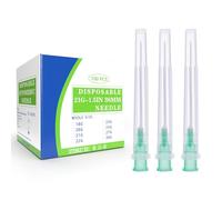 100pcs 21G 38MM Dispensing Stainless Steel Pipe Accessories for Scientific Labs, Measuring and Refilling, Individually Wrapped