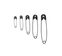 100pcs 22/28/38/45/54mm Silver Gold Safety Pins DIY Sewing Tools Accessory Iron Needles Pin Brooch Apparel Accessories For Clothing, Arts & Crafts, Sewing(Black,45mm)