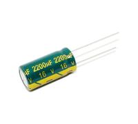 100PCS 2200UF 16V 16V2200UF Aluminum Electrolytic Capacitor high-frequency 10X20MM BIANMTSW