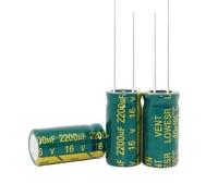 100pcs 2200uF 16V 2200UF16V 105C Radial Electrolytic Capacitor 10 * 20MM PKNVKZIDK